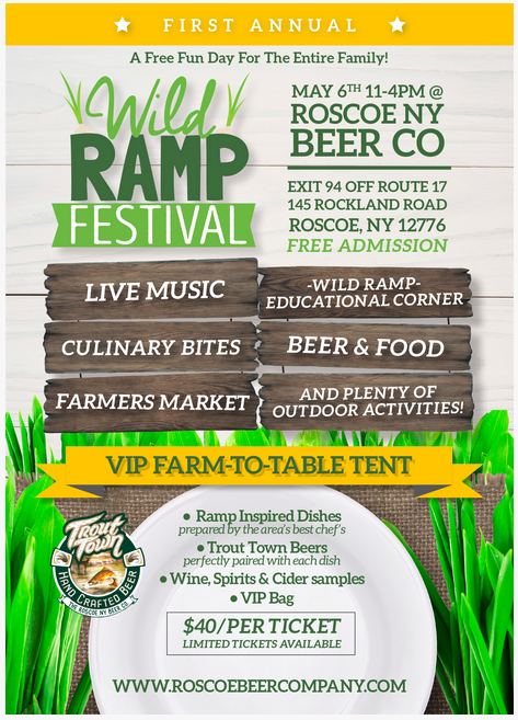 Find out what the wild ramp obsession is all about at the first annual Wild Ramp Festival in Roscoe, NY!