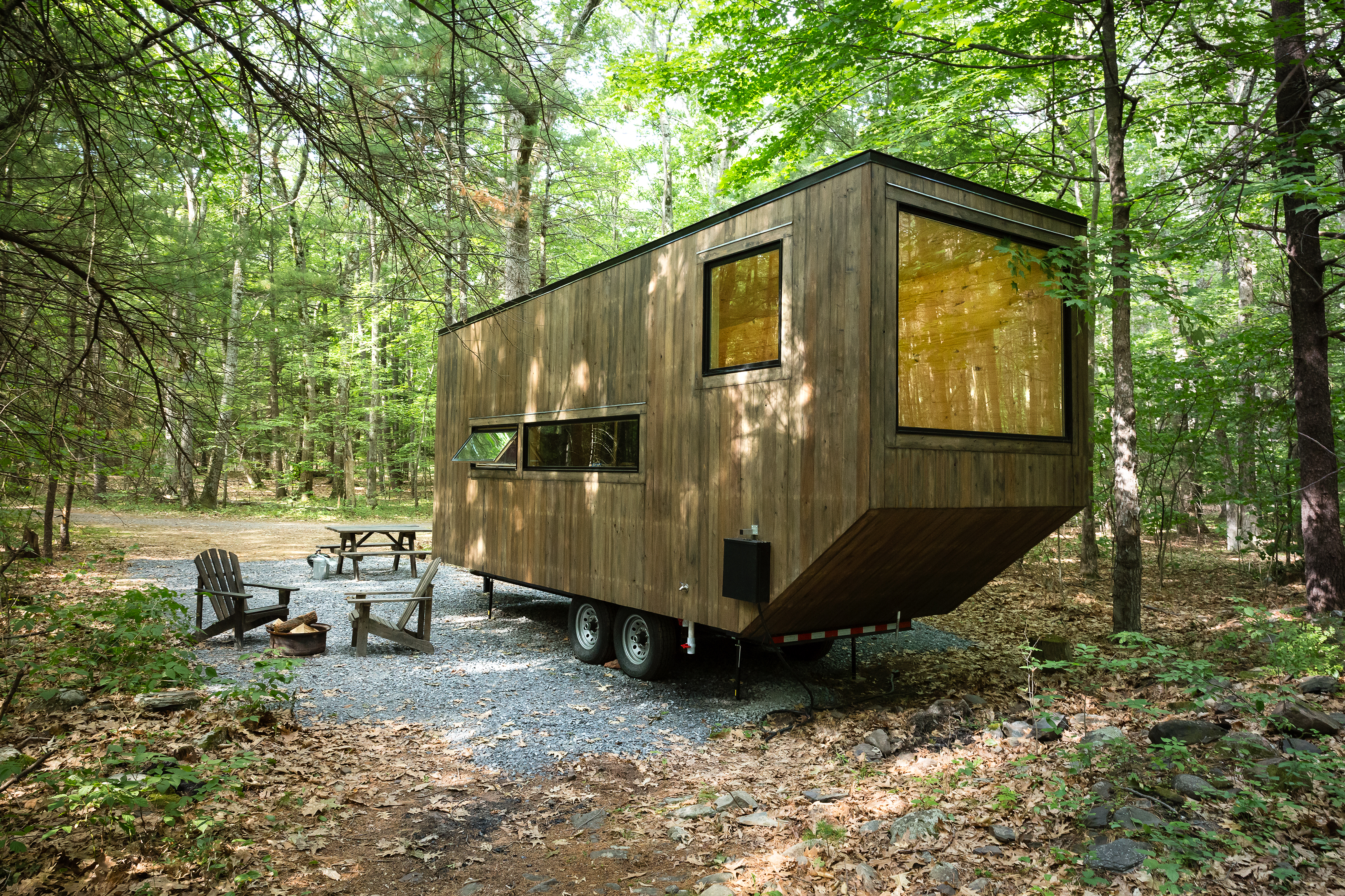 This tiny house in the woods is waiting for you... (Photo Credit: Dylan Engels)