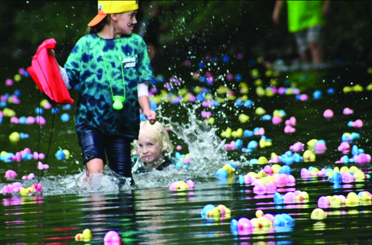 Maybe bring a change of clothes in case the Duck Race gets too intense.