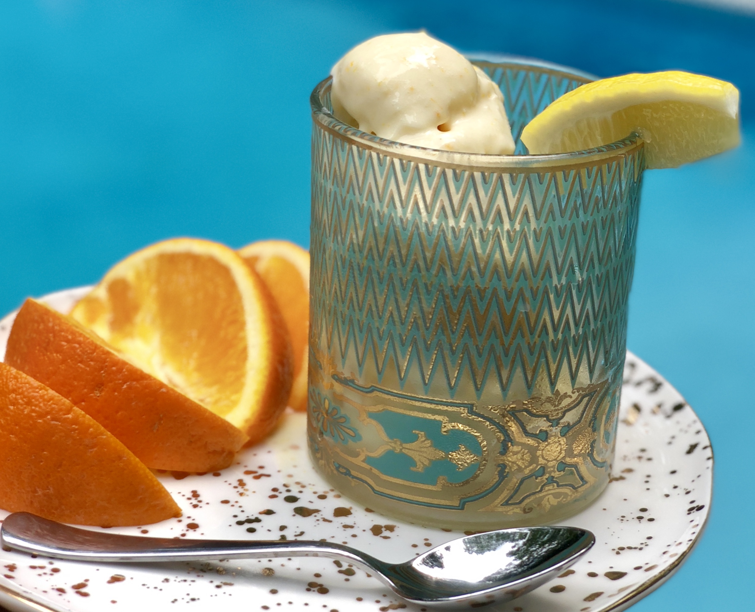 Avoid the brain freeze. Eat this Creamsicle with a spoon.