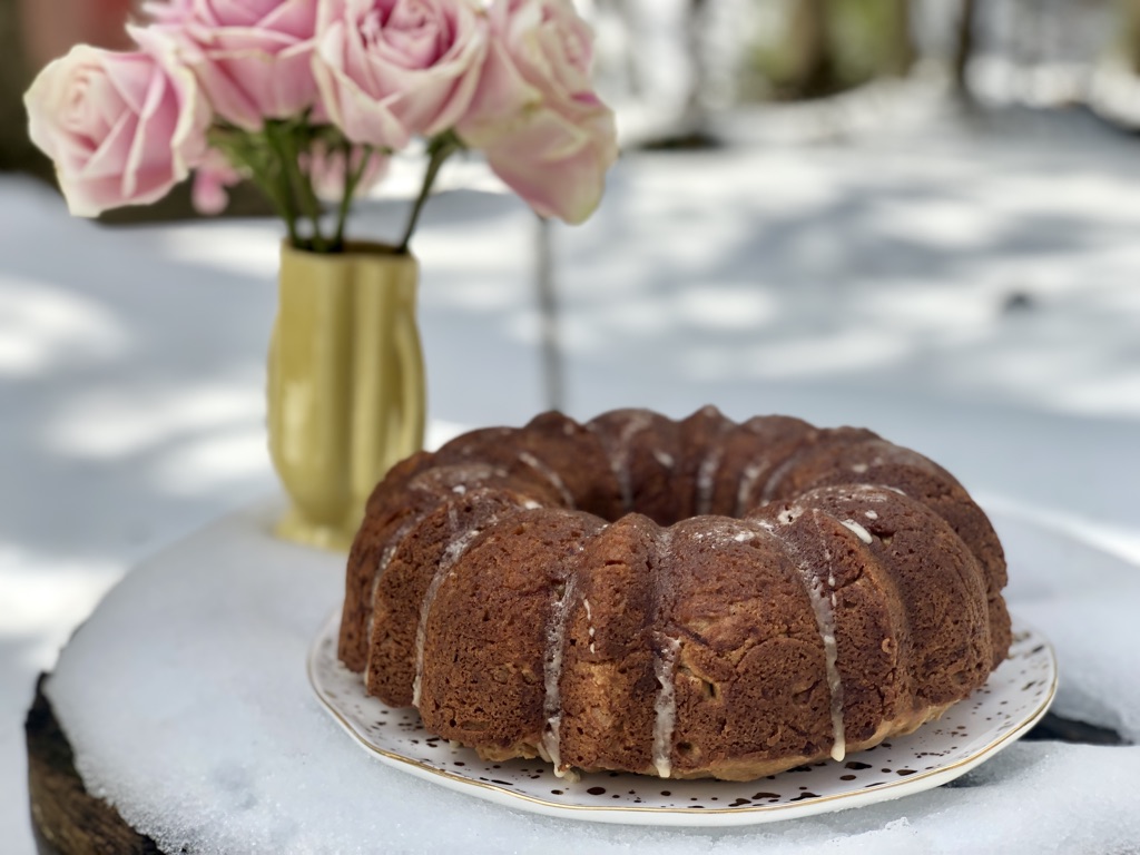 It's cold outside so warm up with our delicious Apple Cider Bundt Cake.